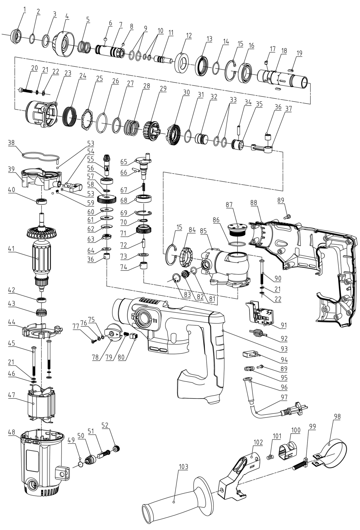 Инструмент [ЗП-26-750 ЭК] - посмотреть вариант разборной схемы